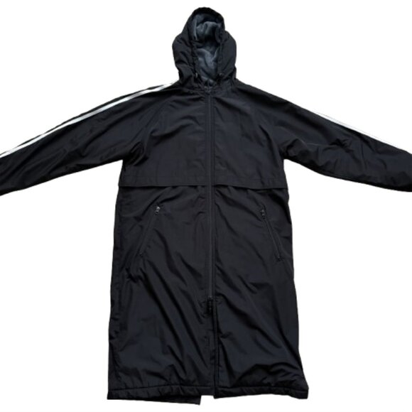 Striped Comfort Fleece-Lined Swim Parka - Picture 2 of 10